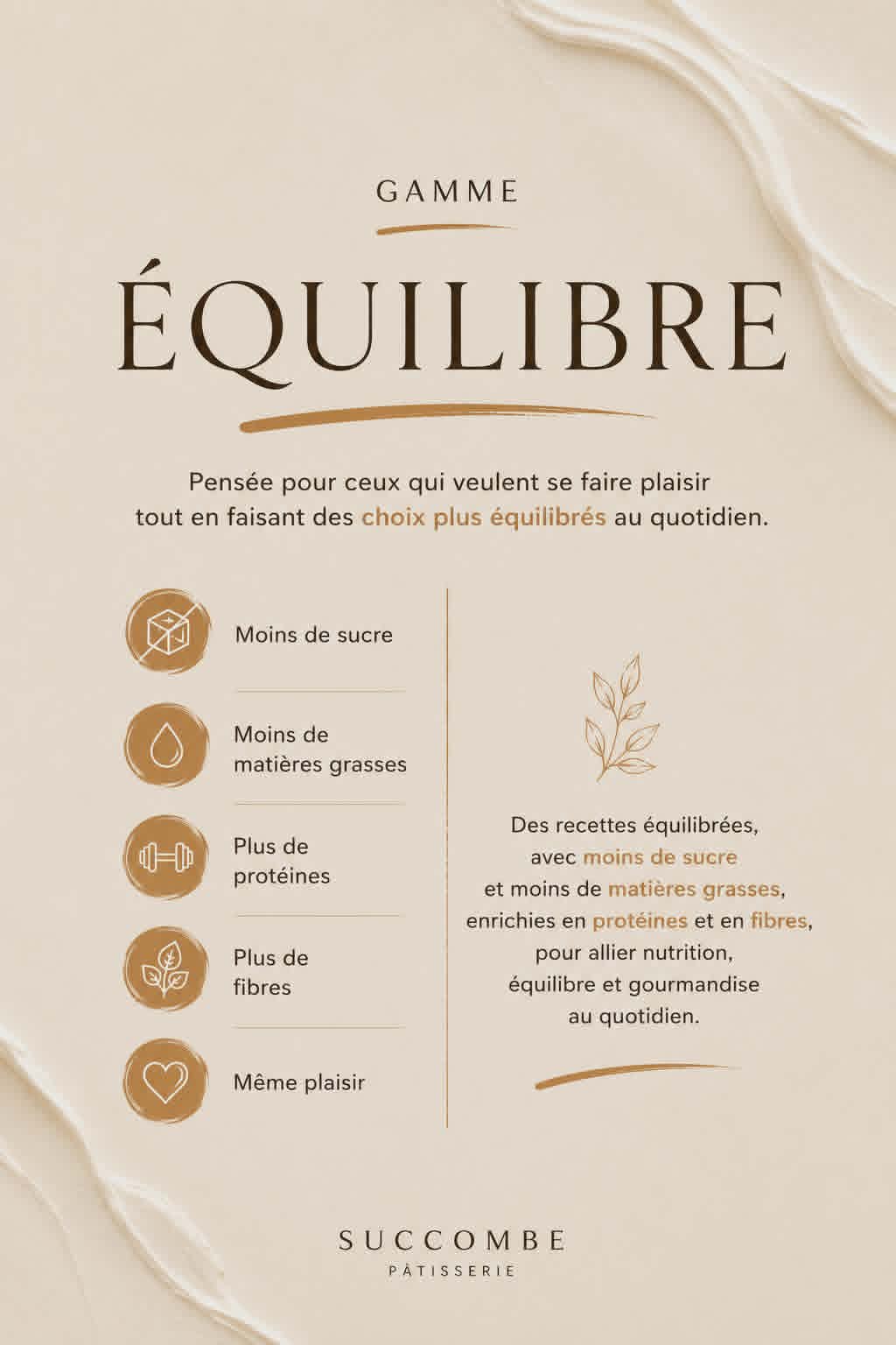 Gamme Équilibre — Succombe
